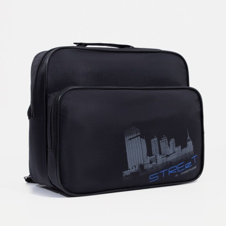 Male bag, black color