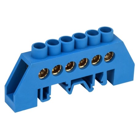 Shin "N" zero in a combined blue insulator for 8x12 mm Din-RAKE 6 REXANT groups