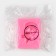 Mold "Halves", silicone, 6 × 4.5 × 0.9 cm, pink color