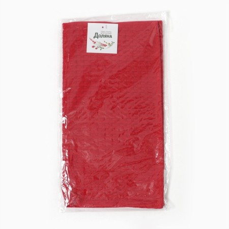 Toward "Dolyana" col. burgundy 35x60 cm, 100% hl., large waffle 220 g/m2-3