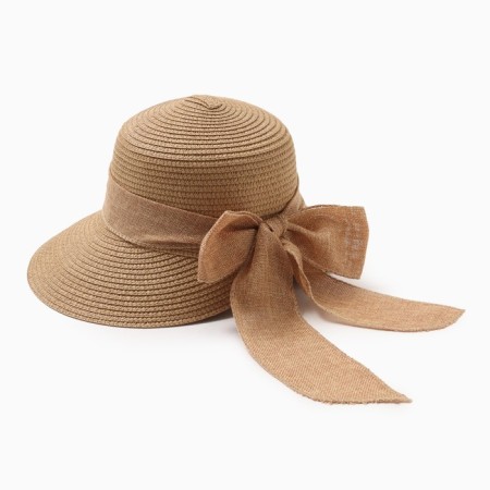 Women's hat minku, light brown color, rr 58