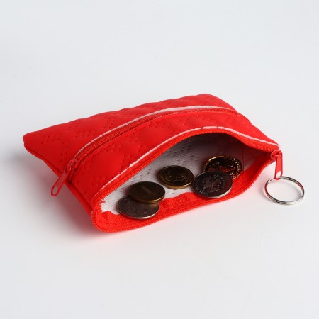 Women's wallet with lightning, red color-4