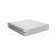 A notebook of 80 sheets in a cage on a spiral Erichkrause Total White, a plastic cover, an offset block, whiteness 100%, white