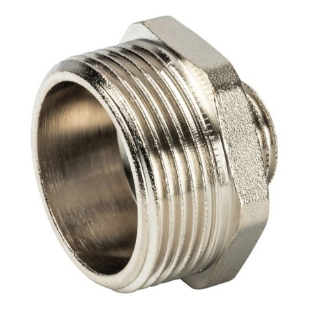Nipple of the transition stout SFT-0004-011412, 1 1/4 "x 1/2", external thread, nickel. brass-2