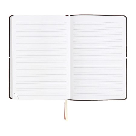 Dated diary 2025, A5 168 sheets, Devente. Saltos, soft leatherette cover, perforation, liesse, block 70, brown-17