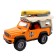 Funky Toys machine “Towards adventures. Camping ", with light and sound, 22 cm, orange color