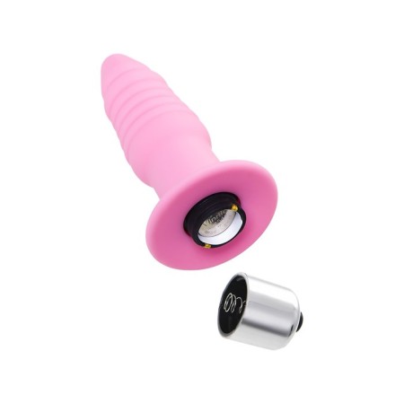 Anal Vibrovalok Eromantica, Princess, silicone, pink, 9 cm-5