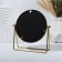 Bohemia desktop mirror, D mirror surface 14.5 cm, gold color