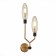 Sconces st. SL1174.301.02. Desima. 2x5 watts, G9, 4000K, 19.4x53.6 cm, brass color