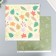 Scrapbooking paper bilateral "leaves" density 180 g 30.5x32 cm