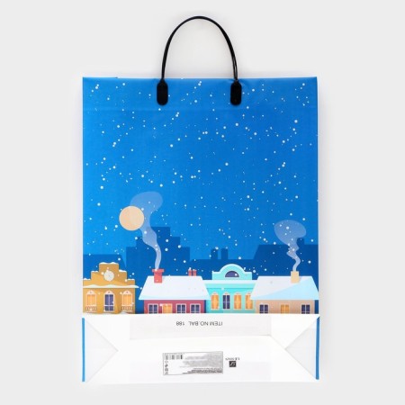 New Year's package "New Year's houses" Soft plastic 42 x 32 cm 120 μm-1