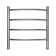 Terminus heated towel rail "Classic" P4, 500x550 mm, chrome
