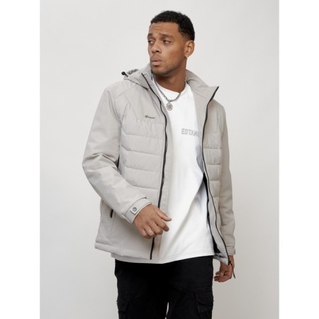 Male spring jacket, size 50, light-gray color-12