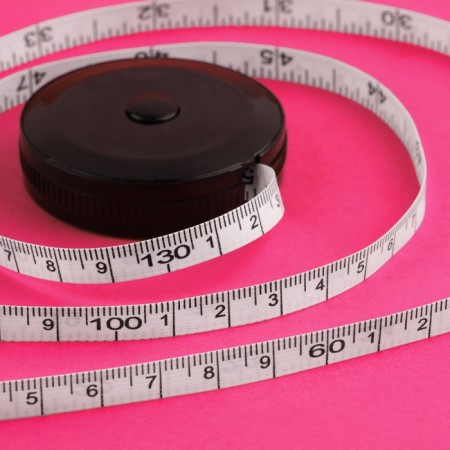 Portnovskaya centimeter tape-tape, 150 cm (cm/inch), black color-1