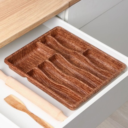 Tiles for cutlery "Woody", 36 × 31.5 × 5 cm, 7 departments-1