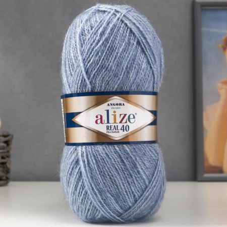 Yarn "Angora Real 40" 60% acrylic, 40% wool 430m/100g (221 St.