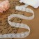 Elastic lace, 17 mm × 10 ± 1 m, ivory color