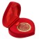 Medal in the velvet box "with an anniversary", diam. 5 cm