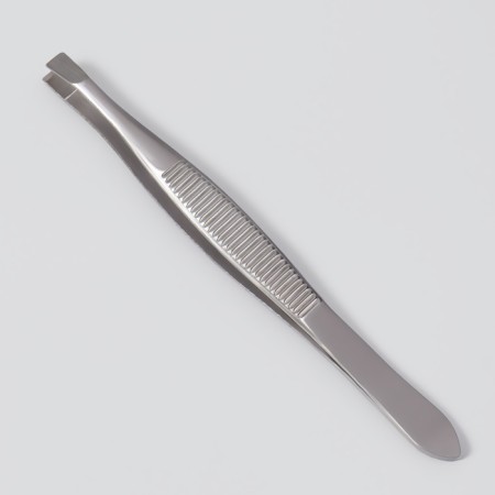 Direct tweezers, narrow, 9 cm, in case, color mix-3