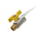 Gas ball "STM" GAZ, PN10, internal/external thread 1/2 ", butterfly