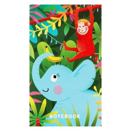 Notepad7.48 Listenclies "Cute Animals", cover coated cardboard, block 60 g/m2, mix-3