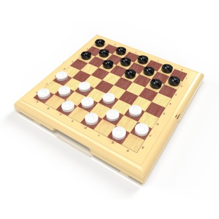 Shakhmat checkers, large, beige color-1