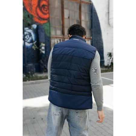 Male ise vest, size 52, dark blue color-8