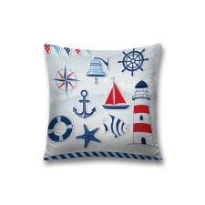 Decorative pillowcase “Acquaintance with the sea”, on a zipper, size 45x45 cm