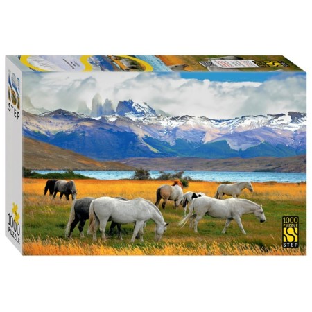 Mosaic "Horses in the National Park. Chile ", 1000 elements
