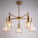 Freya FR5366CL-05BS Fero, 650x650x550 mm ceiling lamp, E14, 5x40W, brass color