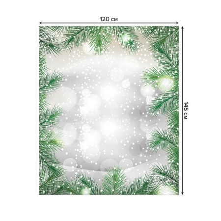 The tablecloth “spruce around”, rectangular, Saten, size 120x145 cm-1