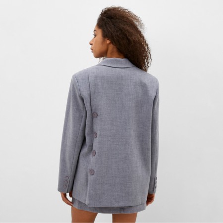 Women's jacket with buttons on the back MIST, R.S-M, Gray-3