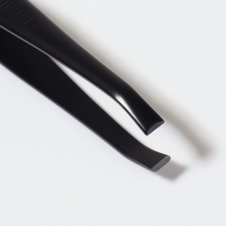 Pinzet "Premium" straight, narrow, 9 × 0.6 cm, on the blister, black color-7
