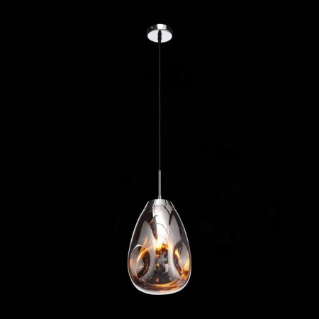 Suspension lamp ST LUCE. SL328.103.01. AEREO. 1x60 watts, E27, 22x22 cm, chromium color-3
