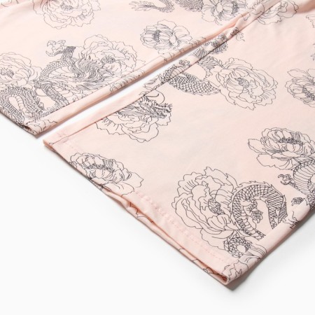 Female home set (T -shirt/pants), pink color, size 48-9