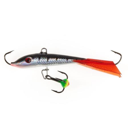 Balancir Lucky John Fin 4 + tee, 6 cm, color 12hrt blister-4