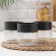 A set of containers for bulk products, 3 items, 500 ml, black color