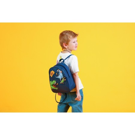 School textile “dinosaurs”, with stripes, 27x23 × 10 cm-6