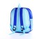 Baby backpack on lightning, 3 outer pockets, blue color