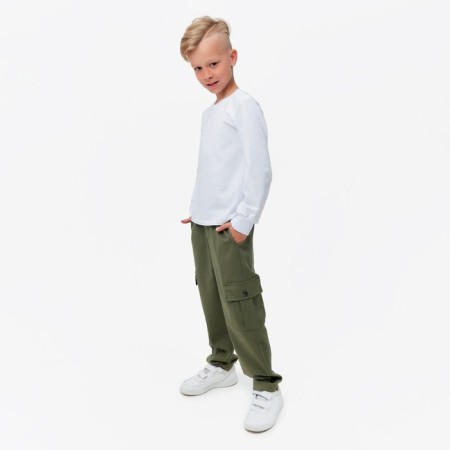 Лонгслив детский MINAKU: Basic line цвет белый, рост 98-2