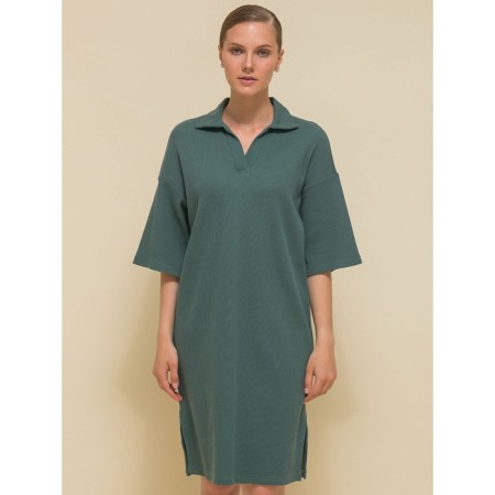 Women's dress, size 42, green color-1