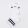 Women's socks, white color/stripes, size23-25