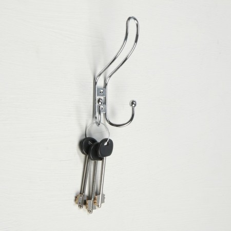 Hook furniture tundra TKT002, three -rod, chrome-2