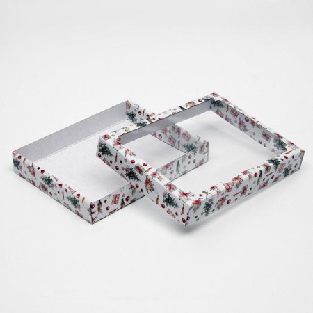 Box the team cover is, with the window, "Christmas evening", 26 x 21 x 4 cm-1