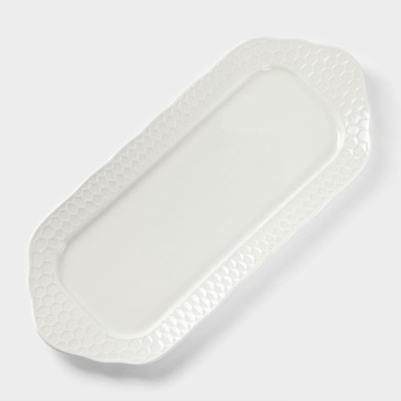 Rectangular "Blanche" dish, 29 × 12.5 cm