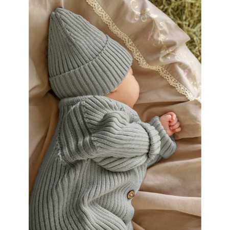 Cap with lapel Children's Amarobaby Pure Love Tot, size 46-48 cm, color gray color-5