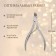 Manicure nippers, 10 cm, blade length - 7 mm, in a case, silver color
