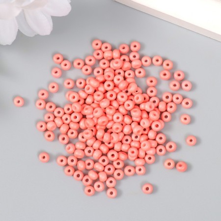 Glass beads 6/0 "salmon" 15 grams-1