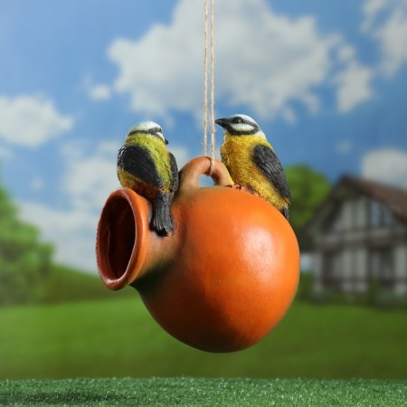 Suspended feeder "Birds" good souvenirs from polystone, 21x15cm, street