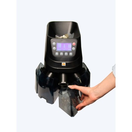 MBOX CS-510 Coins Sorter, 5 boxes, 1200 m/min, face chant, display, black-1